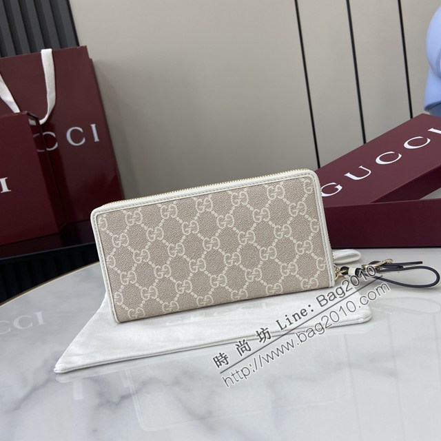 Gucci專櫃古馳最新款拉鏈錢包男女款長夾錢包 jh2767型號：819122